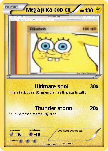 Pokemon Mega pika bob ex
