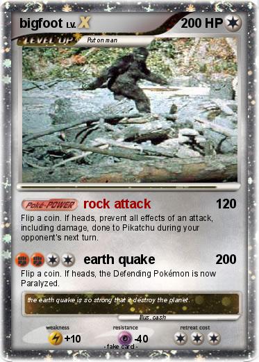 Pokemon bigfoot