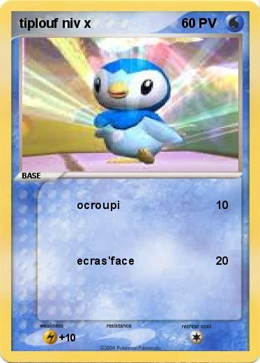 Pokemon tiplouf niv x
