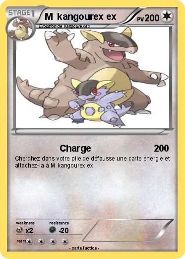 Pokemon M  kangourex ex