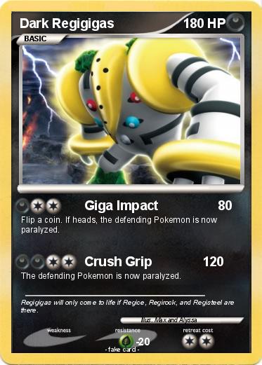 Pokemon Dark Regigigas