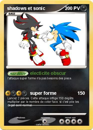 Pokemon shadows et sonic