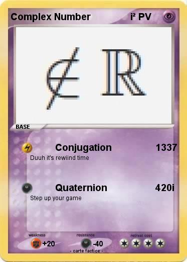 Pokemon Complex Number