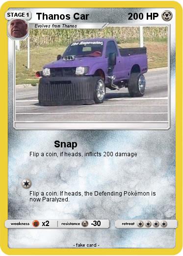 Pokemon Thanos Car