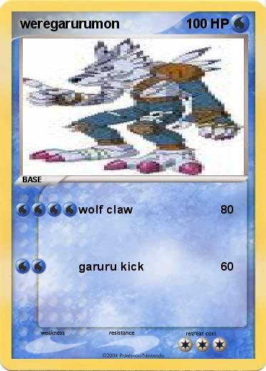 Pokemon weregarurumon