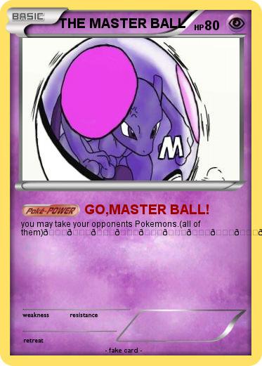 Pokemon THE MASTER BALL