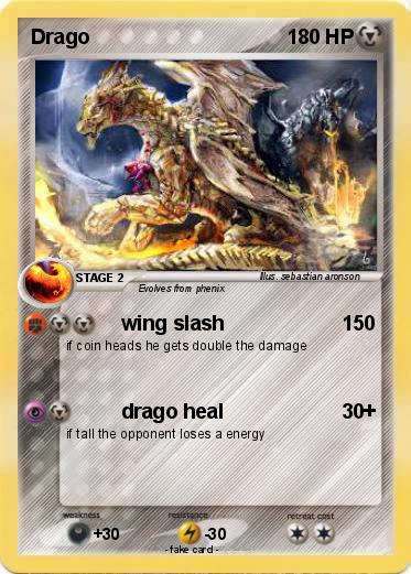 Pokémon Drago 1566 1566 - wing slash - My Pokemon Card