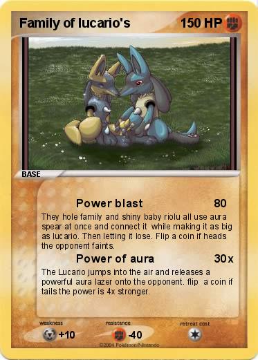 Pokemon Family of lucario's