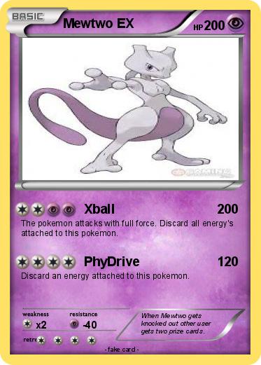 Pokemon Mewtwo EX
