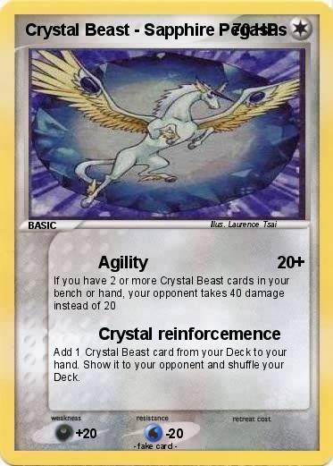 Pokemon Crystal Beast - Sapphire Pegasus