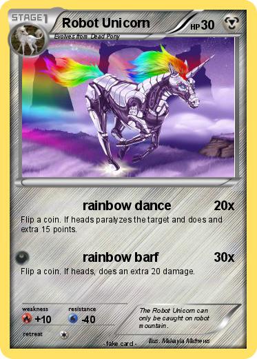 Pokemon Robot Unicorn
