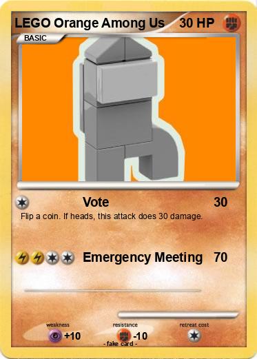 Pokemon LEGO Orange Among Us
