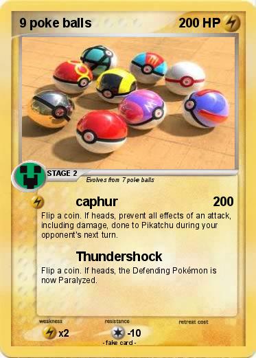 Pokemon 9 poke balls