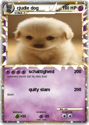 Pokemon cjudie dog