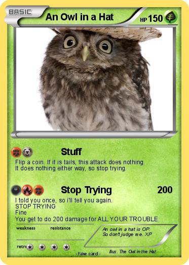 Pokemon An Owl in a Hat