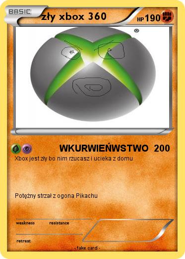 Pokemon zły xbox 360
