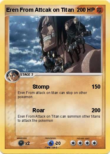 Pokemon Eren From Attcak on Titan