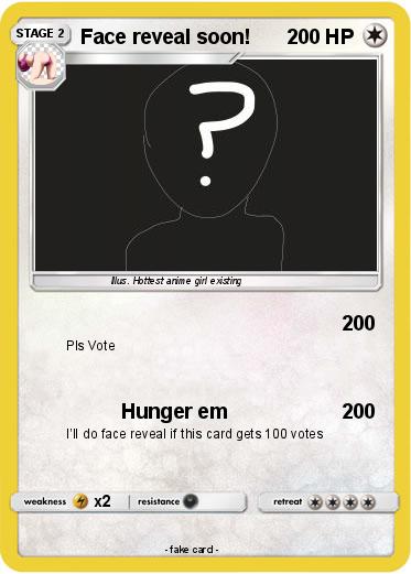 Pokemon Face reveal soon!