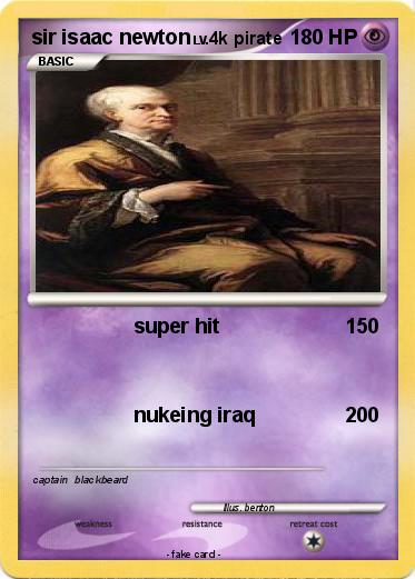 Pokemon sir isaac newton