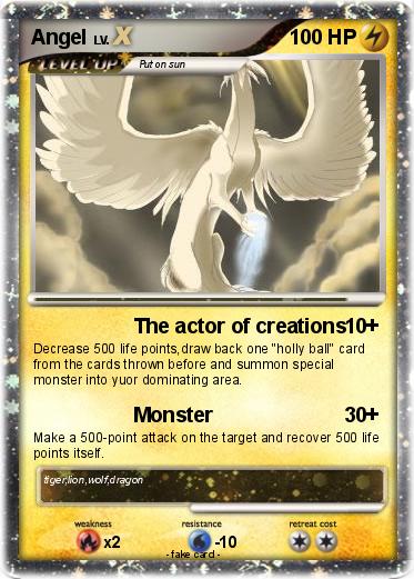 Pokémon Angel 501 501 The Actor Of Creations My Pokemon Card