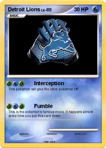 Pokemon Detroit Lions
