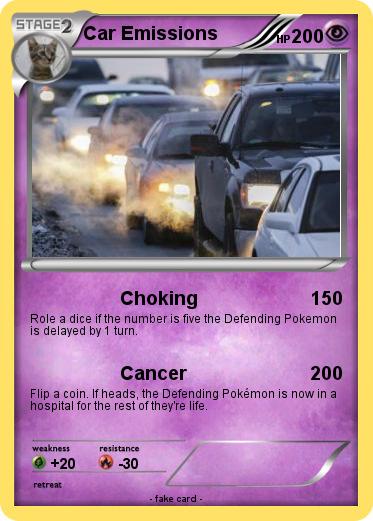 Pokemon Car Emissions