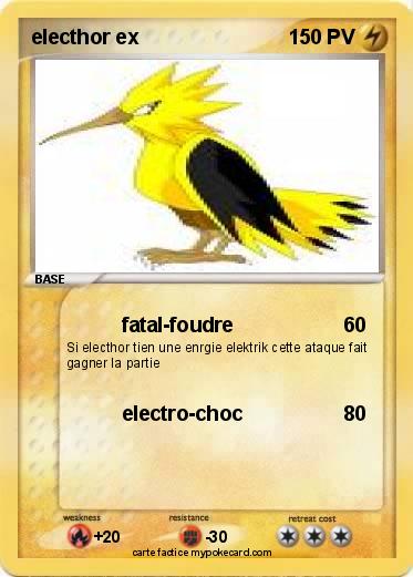 Pokemon electhor ex
