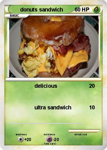 Pokemon donuts sandwich