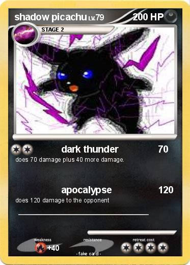 Pokemon shadow picachu