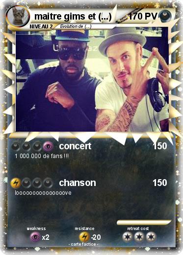 Pokemon maitre gims et (...)