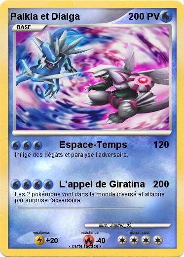 Pokemon Palkia et Dialga