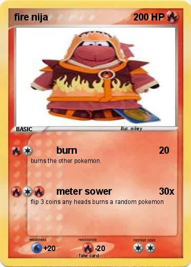 Pokemon fire nija