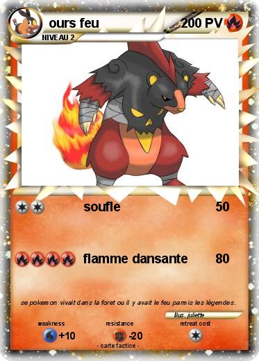 Pokemon ours feu