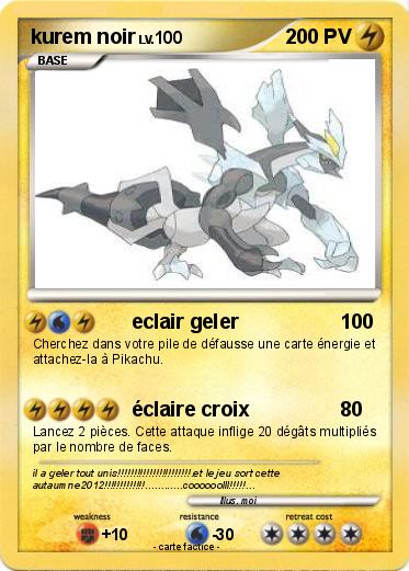 Pokemon kurem noir