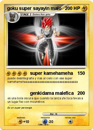Pokemon goku super sayayin malo