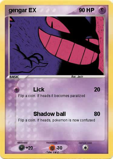 Pokemon gengar EX