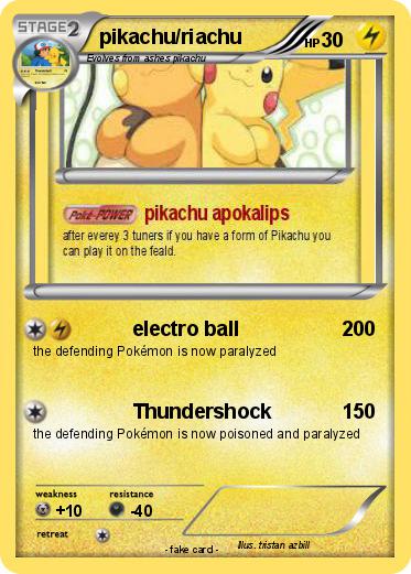 Pokemon pikachu/riachu