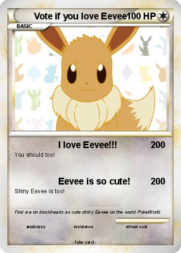 Pokemon Vote if you love Eevee