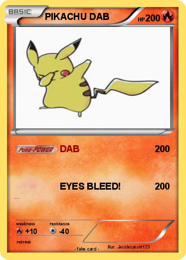 Pokemon PIKACHU DAB