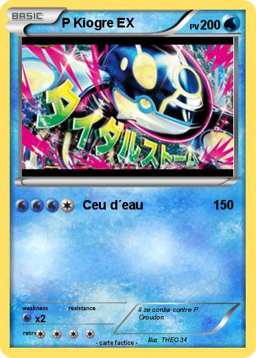Pokemon P Kiogre EX