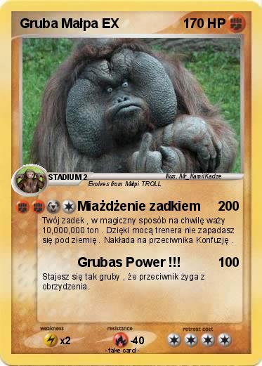 Pokemon Gruba Małpa EX