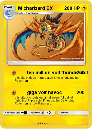Pokemon M charizard EX