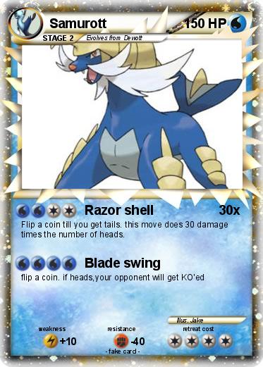 Pokémon Samurott 49 49 - Razor shell - My Pokemon Card