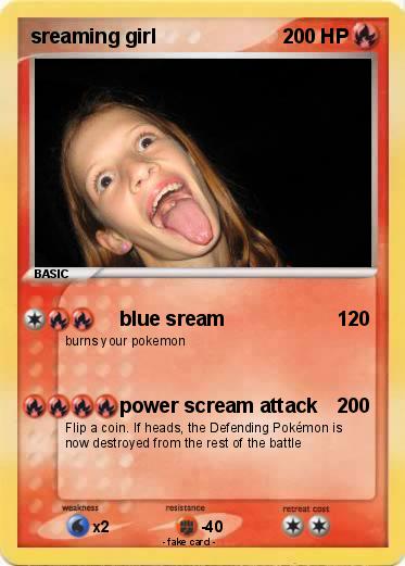 Pokemon sreaming girl