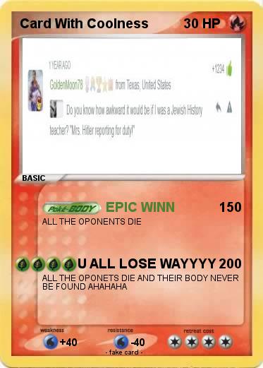 Pokemon Card With Coolness