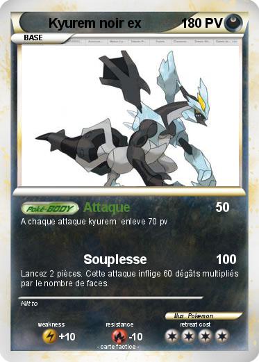 Pokemon Kyurem noir ex
