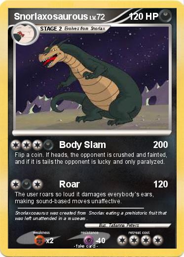 Pokemon Snorlaxosaurous