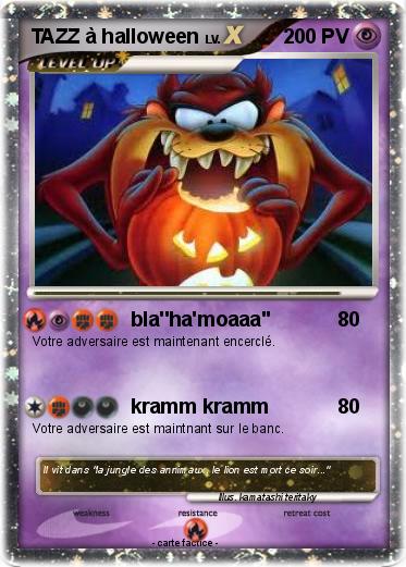 Pokemon TAZZ à halloween