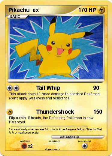 Pokemon Pikachu  ex
