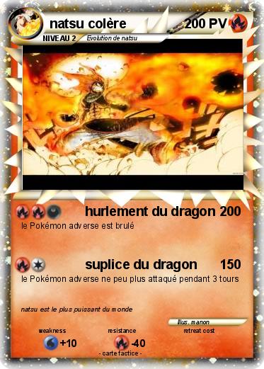 Pokemon natsu colère